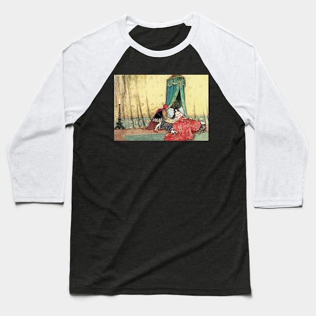 Sleeping Beauty - Warwick Goble Baseball T-Shirt by forgottenbeauty